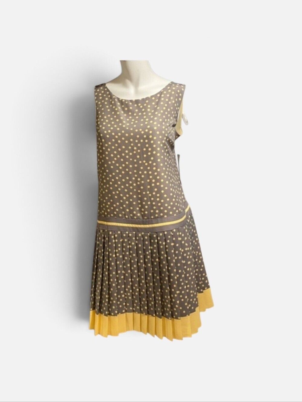NWT Suzi Chin × Maggy Boutique Retro Polka Dot 1920s Flapper Dress Size 10